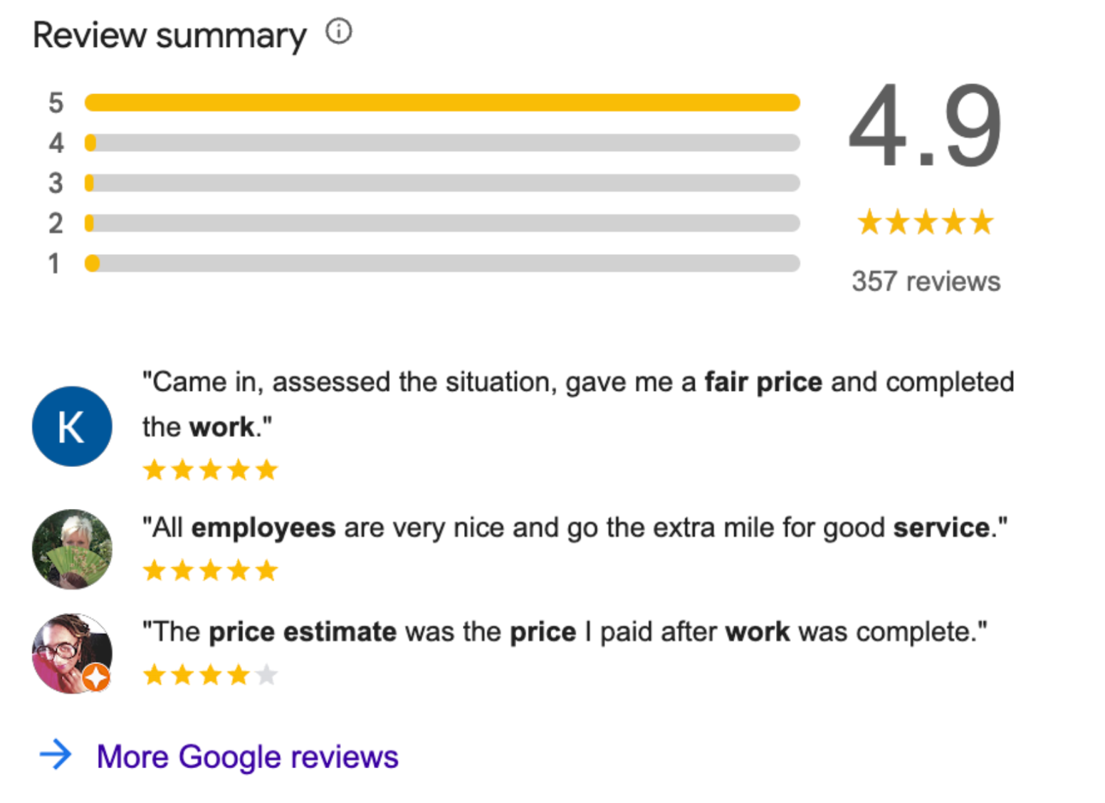 sample of online reviews for {company_term_1}