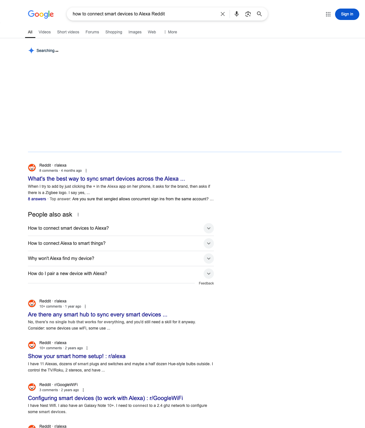 One of the best ways to do keyword research while optimizing SEO for smart home installers is to go to Reddit and type in questions that people interested in smart home installation services is looking for.