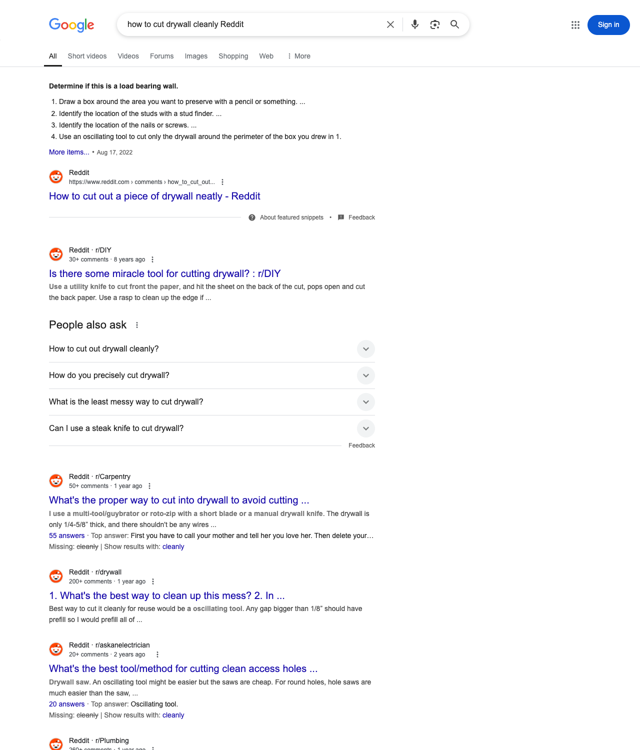 One of the best ways to do keyword research while optimizing SEO for hardware stores is to go to Reddit and type in questions that people interested in hardware store services is looking for.