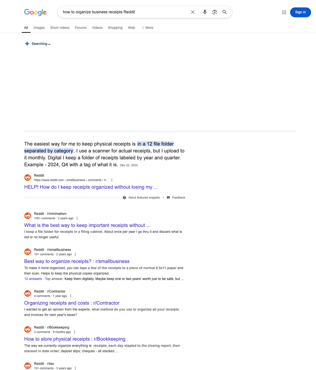 One of the best ways to do keyword research while optimizing SEO for accounting firms is to go to Reddit and type in questions that people interested in accounting services is looking for.