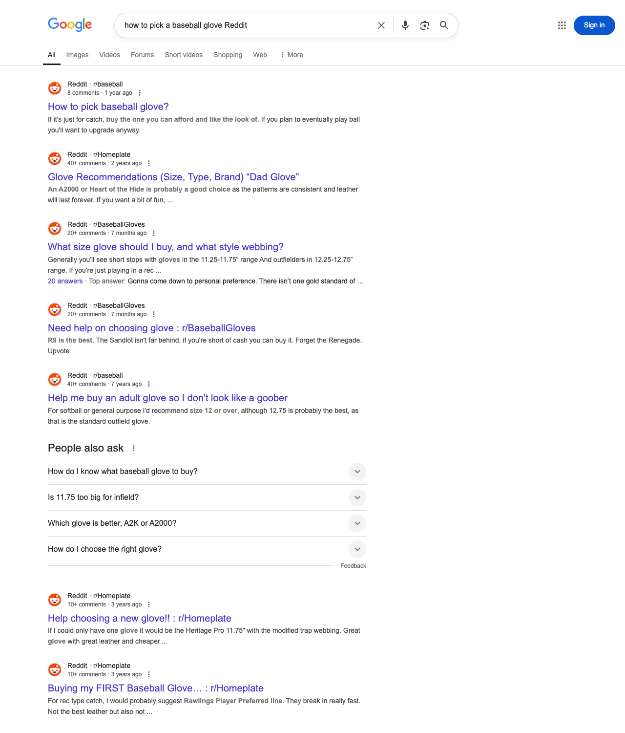 One of the best ways to do keyword research while optimizing SEO for sporting goods stores is to go to Reddit and type in questions that people interested in sporting goods services is looking for.