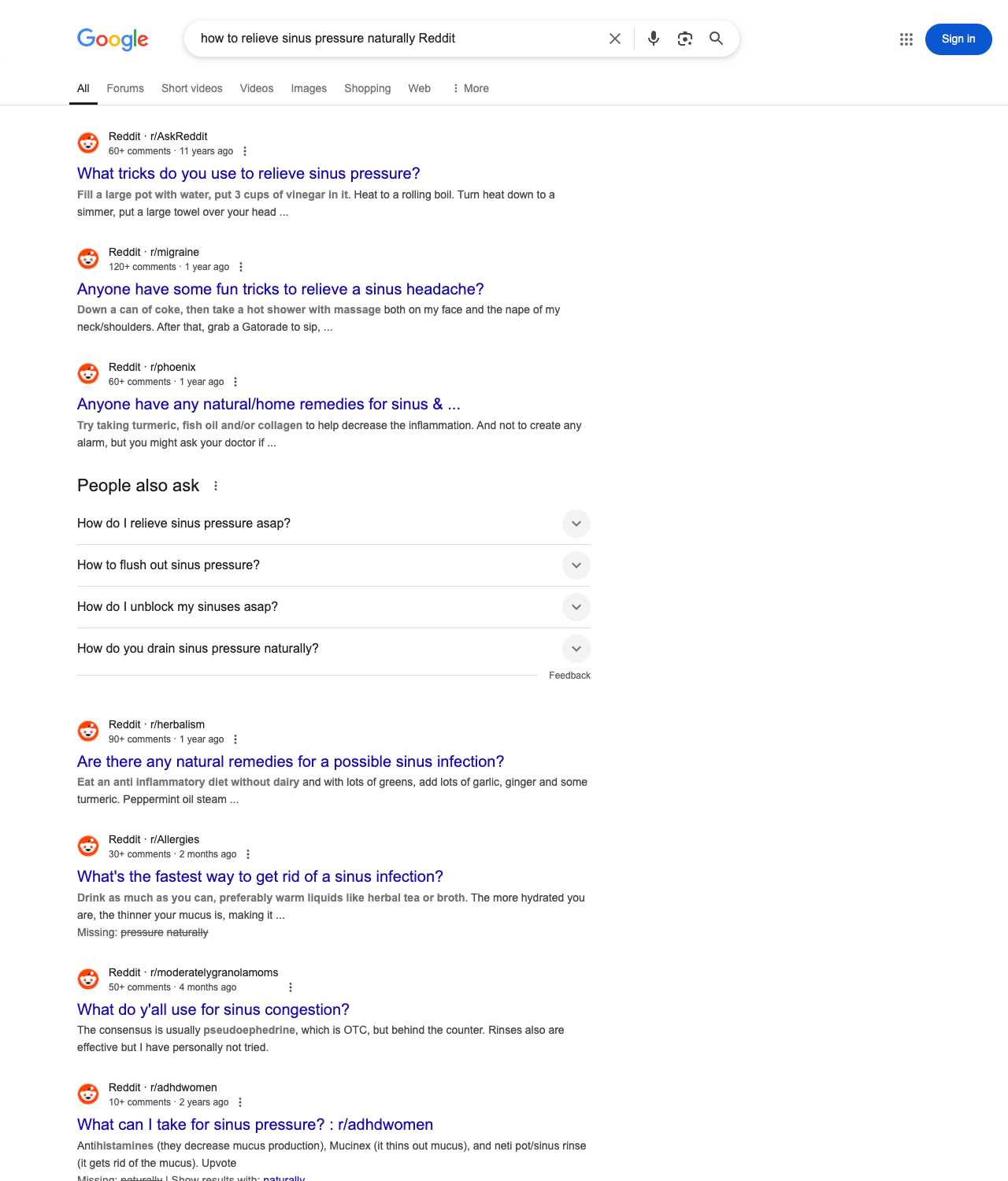 One of the best ways to do keyword research while optimizing SEO for ENT specialists is to go to Reddit and type in questions that people interested in ent specialist services is looking for.