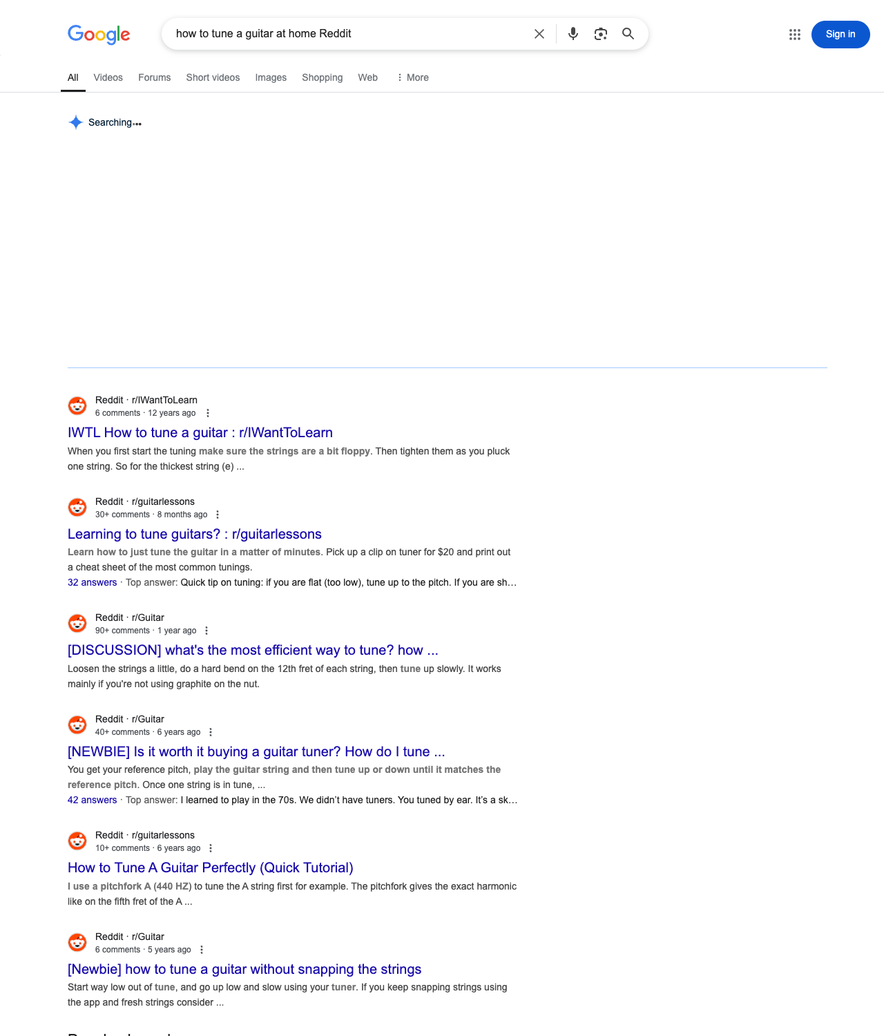 One of the best ways to do keyword research while optimizing SEO for music stores is to go to Reddit and type in questions that people interested in music store services is looking for.