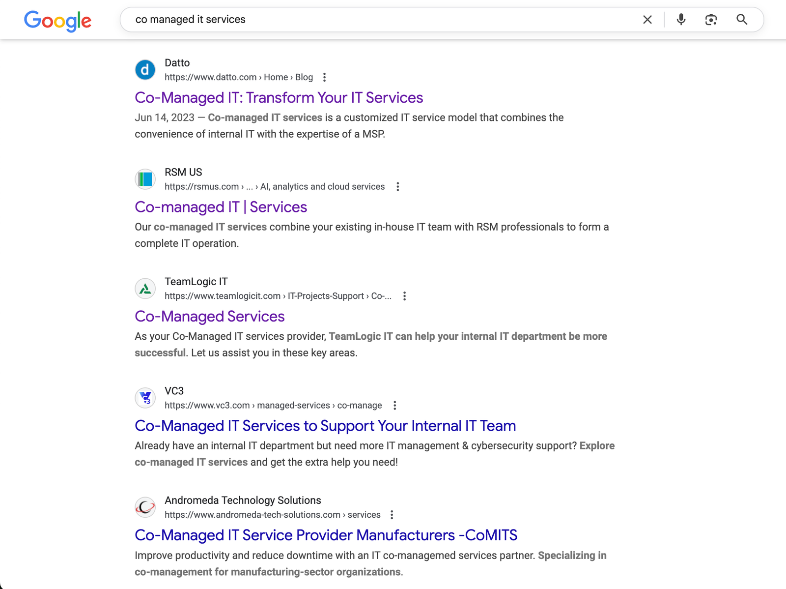 Keyword research to do SEO for an IT managed service company