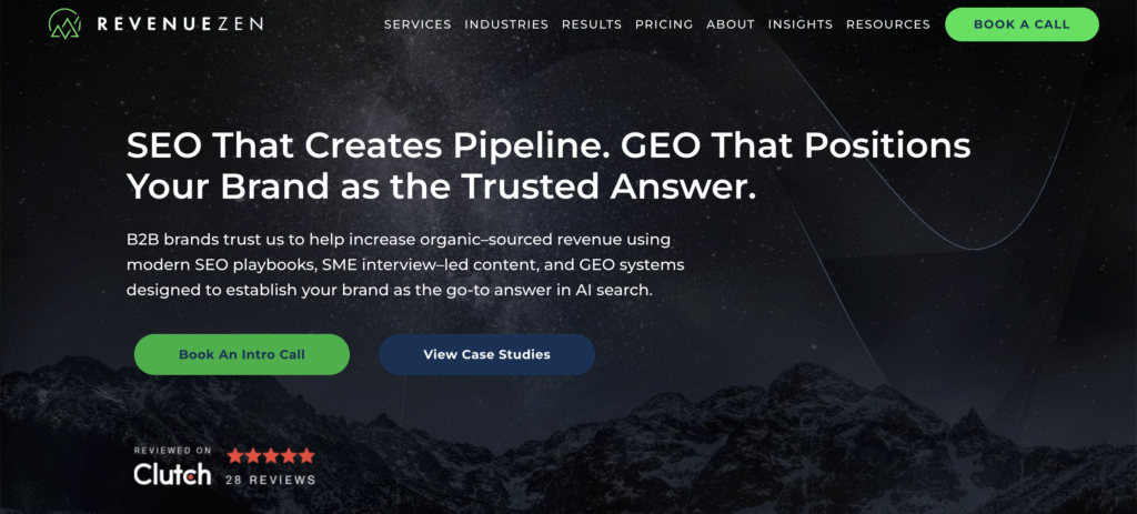 RevenueZen (Revenue‑driven SEO & demand generation for SaaS brands)