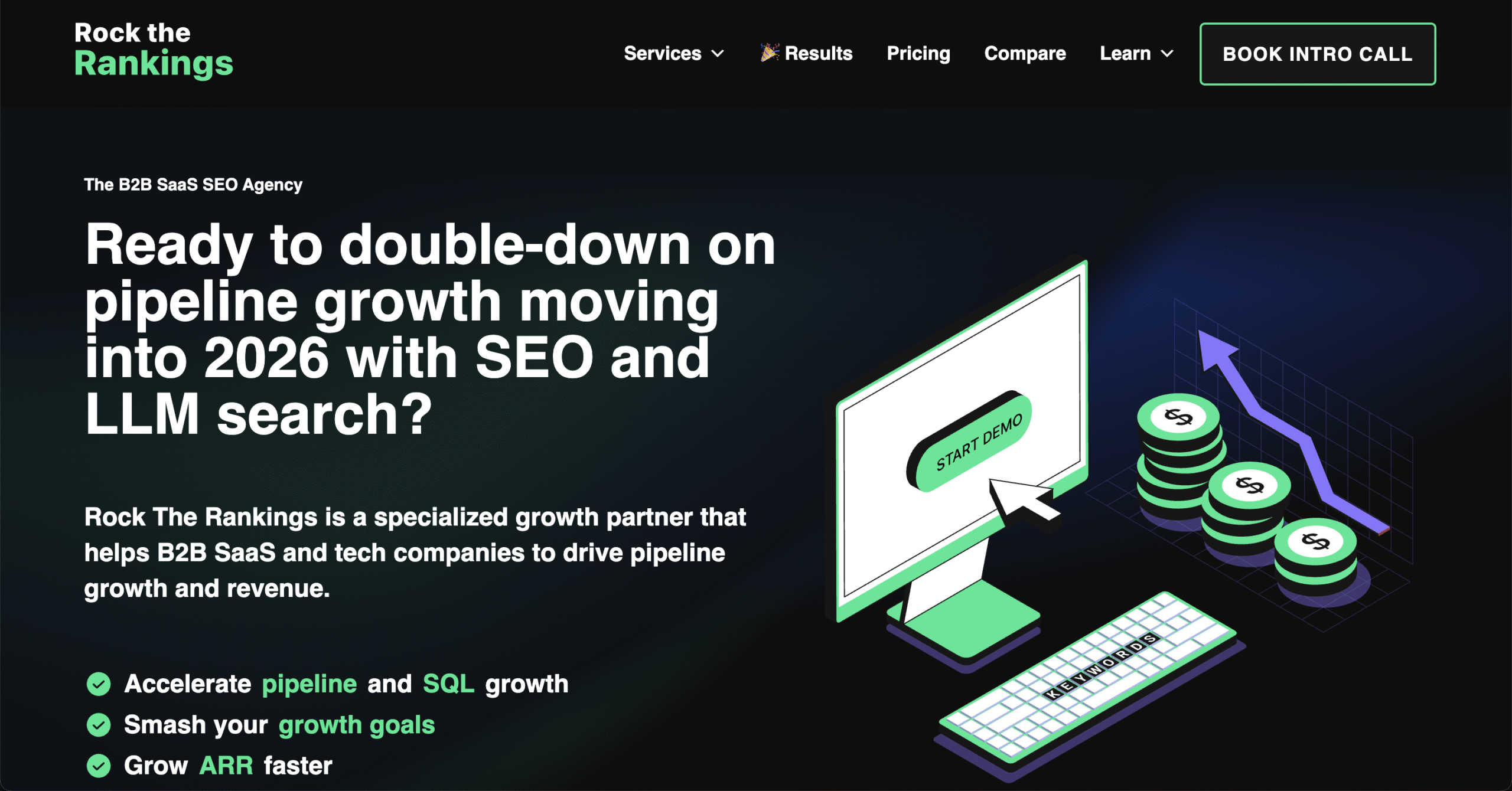 Rock the Ranking is a good B2B SEO agency