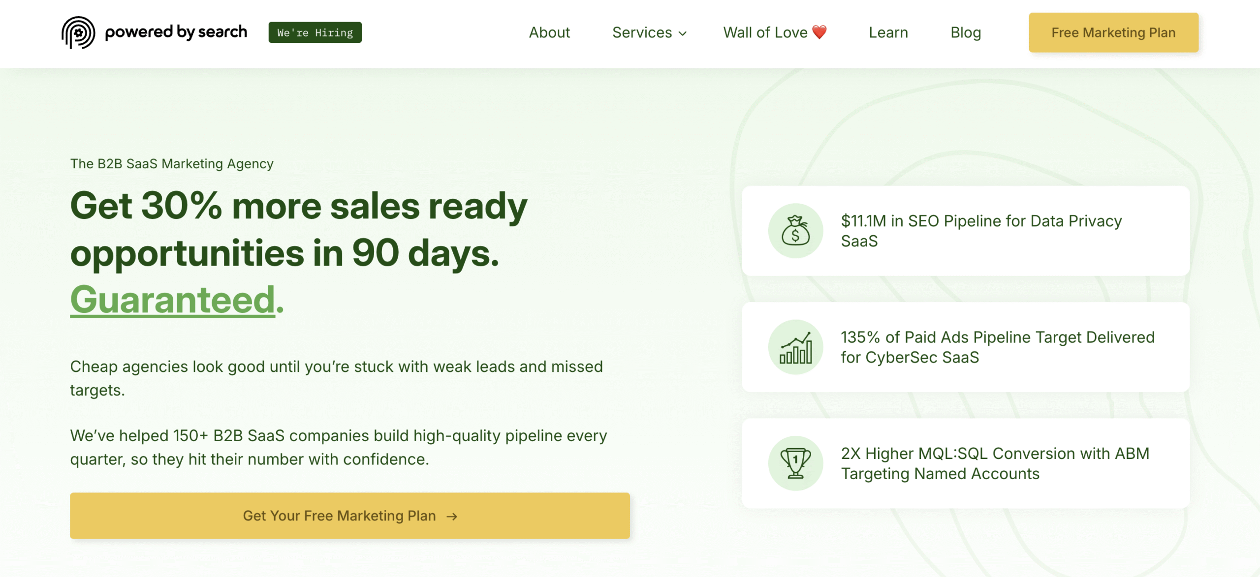 Powered by Search (Full‑funnel pipeline SEO tied to demand generation)