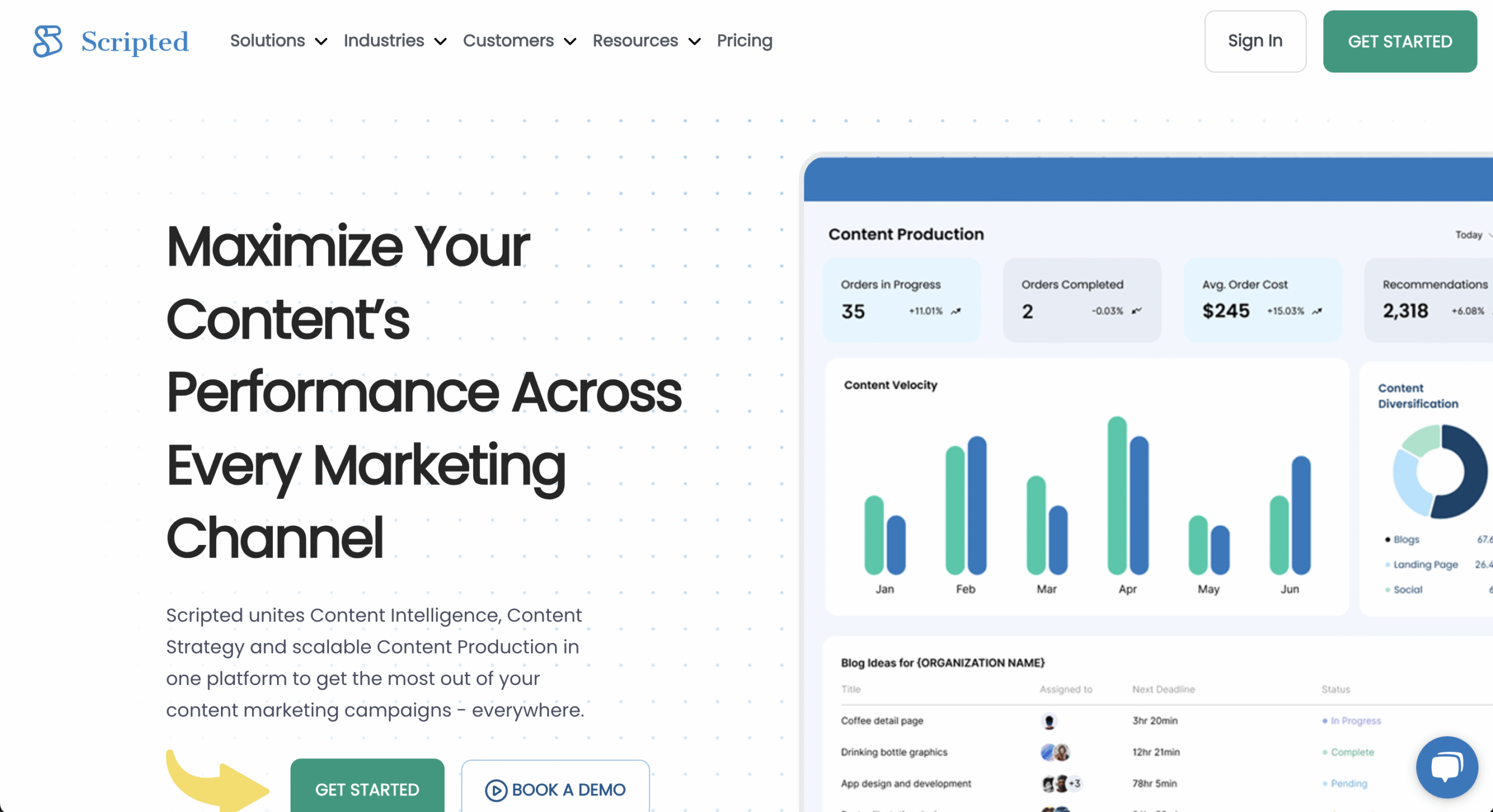 Scripted (On-demand blog writing platform with vetted professional writers)