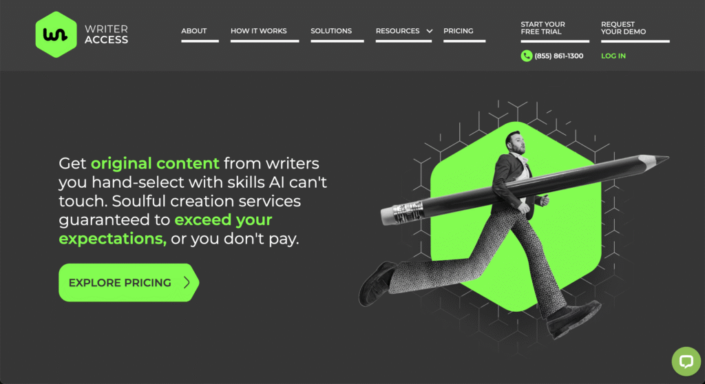 WriterAccess (Marketplace for blog writers with AI-powered matching and workflow tools)
