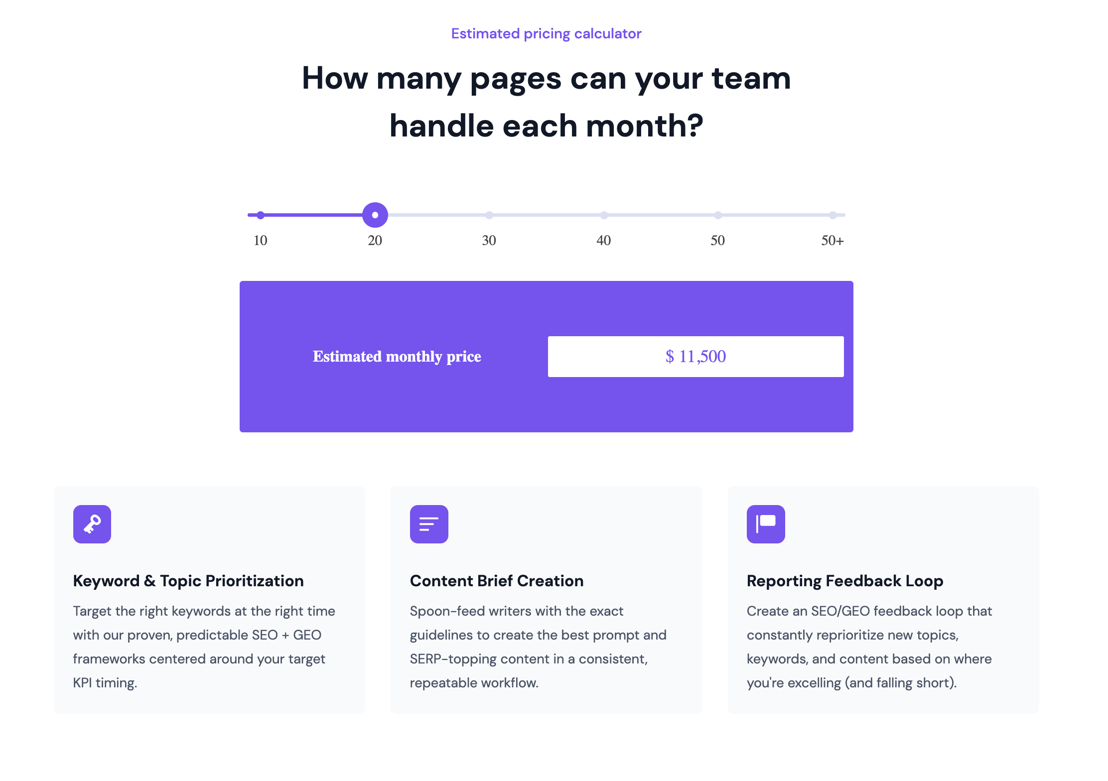 Codeless.io pricing as a B2B SEO agency