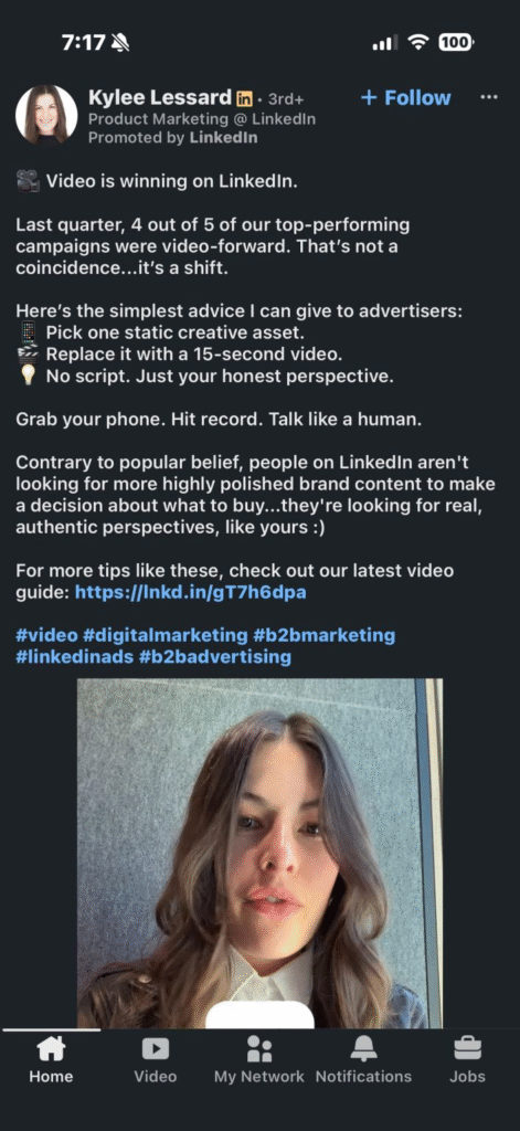 Examples of using B2B video marketing