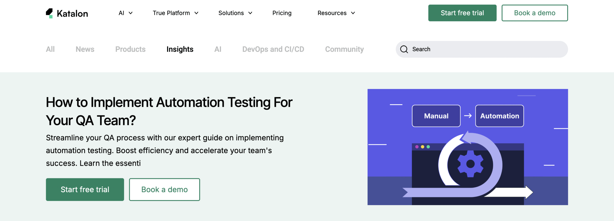 Katalon thought leadership content