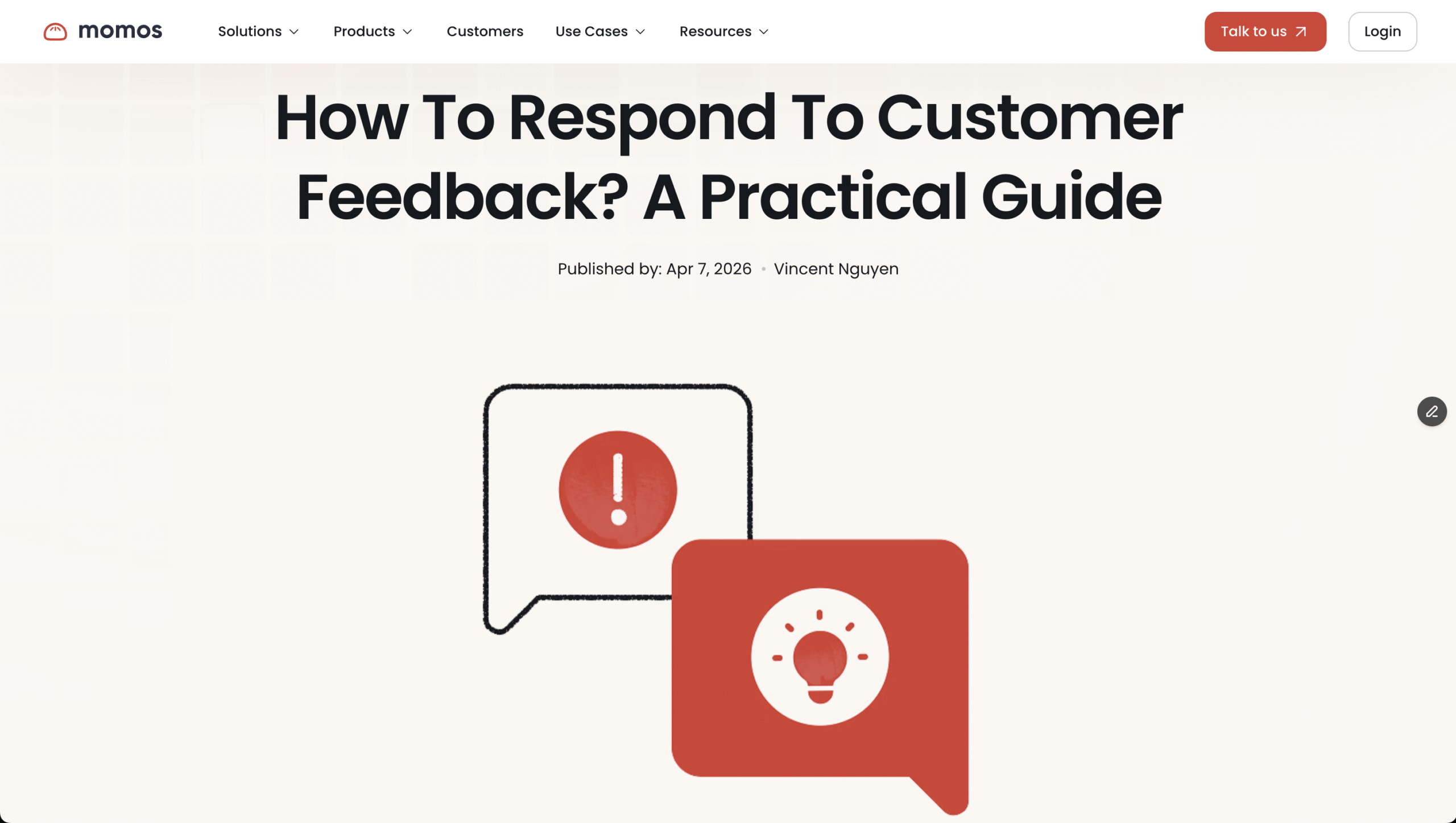 Momos MOFU interactive content sample