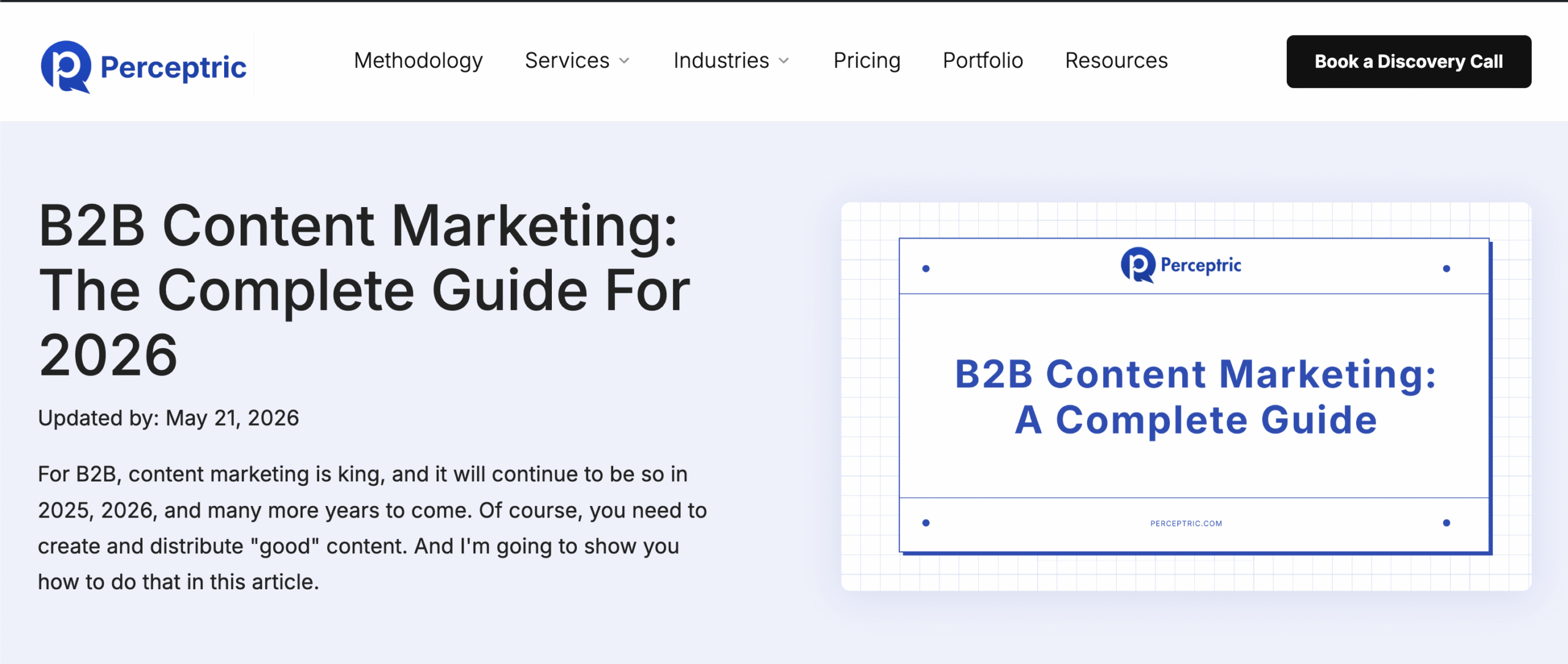 Blog article example