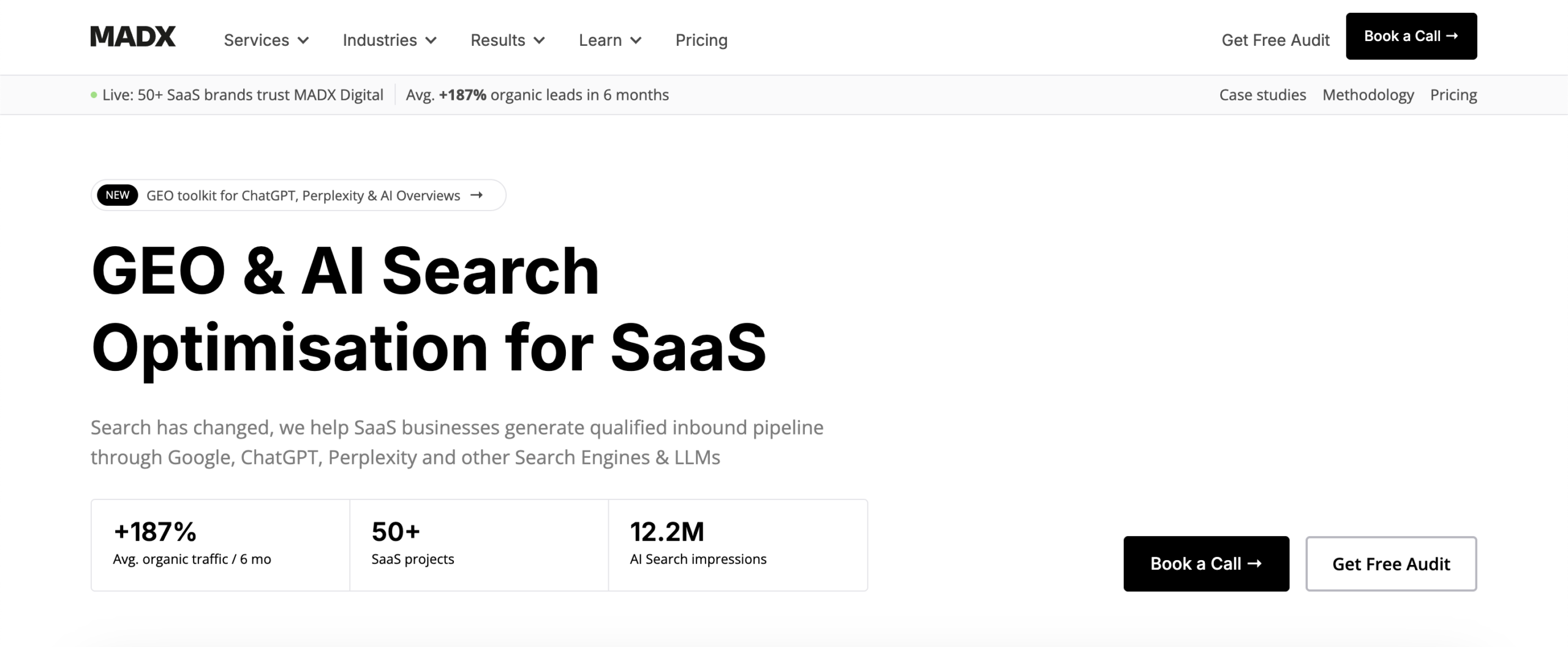 MADX Digital GEO Agency for B2B SaaS company