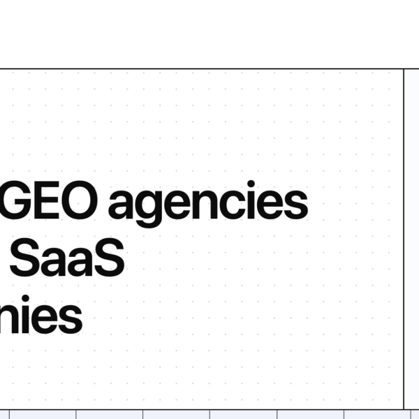 Best B2B SaaS GEO Agency
