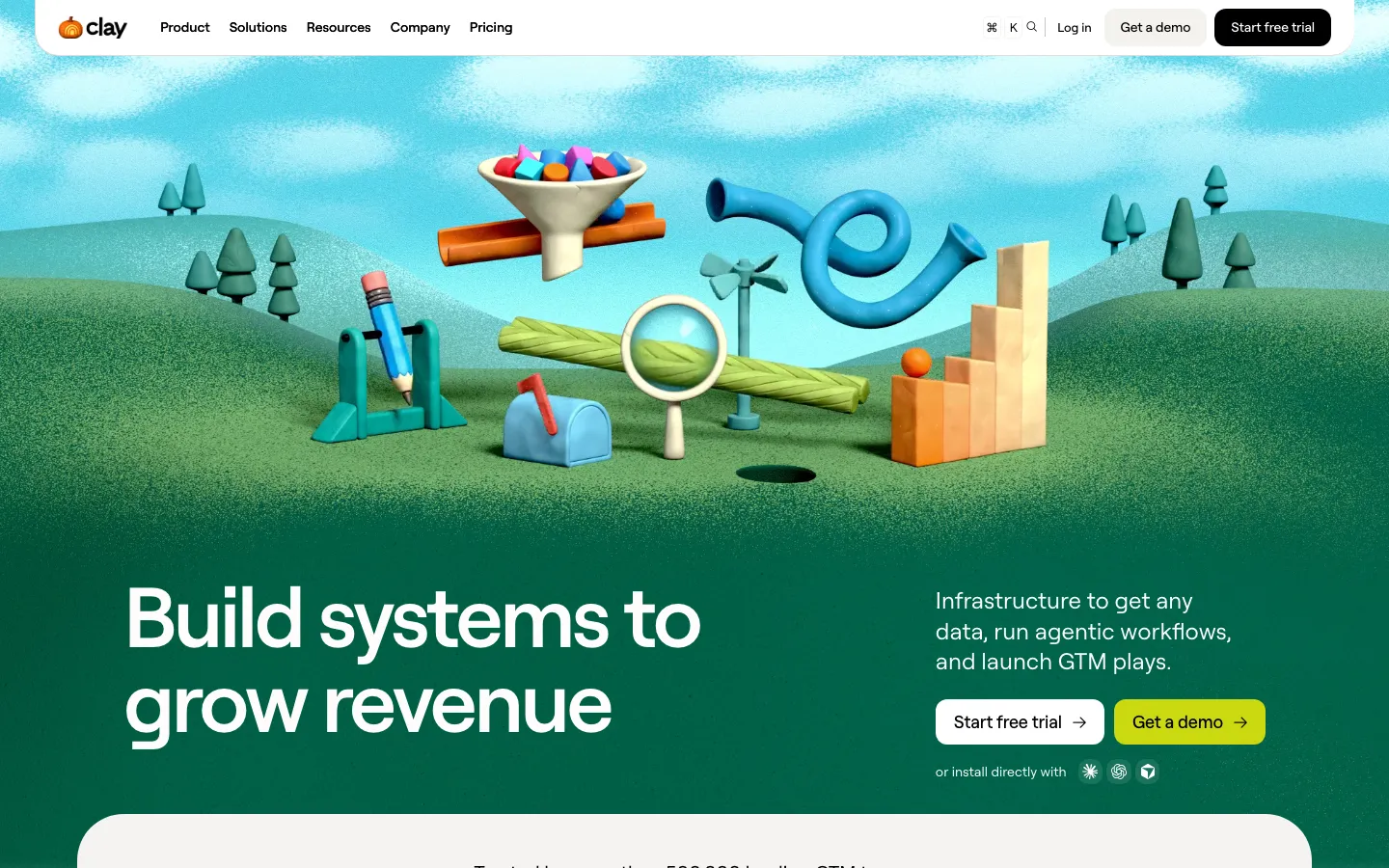 Clay: screenshot of clay.com